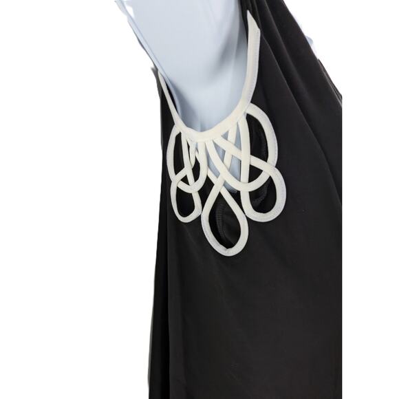 Vince Camuto Black Top with Strappy Flare Sleeves - Picture 7 of 13